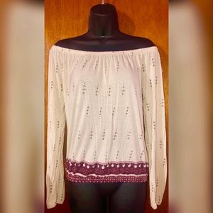 Nitrogen long-sleeve blouse